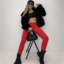 pelliccia foderata con bottoni luxe